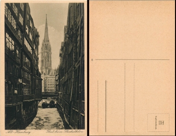 Hamburg Fleet beim Steckelhoern *ca.1930