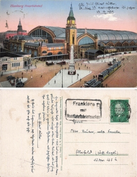 Hamburg main station on December 22, 1929