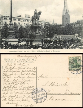 Hamburg Promenaden-Konzert vor dem Kaiser Wilhelm Denkmal o 4.3.06