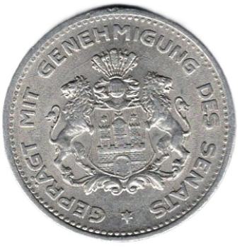 Hamburgische Bank von 1923 AG 1/100 Clearing Stamp