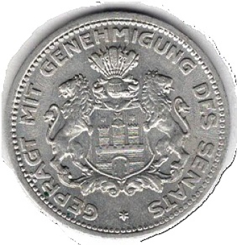 Hamburgische Bank von 1923 AG 5/100 Clearing Stamp