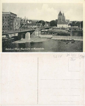 Hamelin Weser Bridge Minster Church *1930
