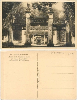 Hanoi Entree Pagode des Dames * ca. 1920