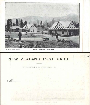 Hanmer Springs New Zealand Bath Houses * ca .1900