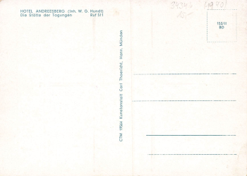 34346 Hann. Muenden Hotel Andreesberg  * um 1940