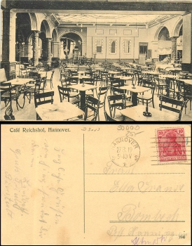 Hannover Cafe Reichshof o 27.8.1919