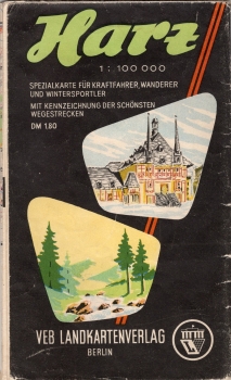 Hanz hiking map around 1963