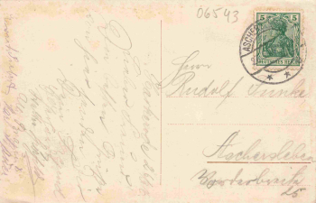 06456 Harkerode Burg Arnstein Gasthof zum grünen Röckchen o 1916