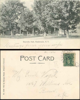 Hasbrouck New York Rayvella Hall o 18.8.1908