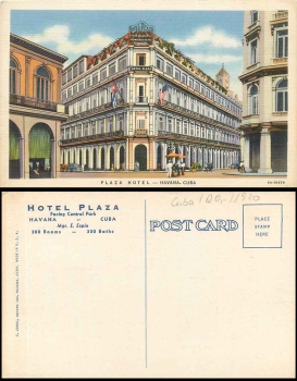 Havana Cuba Plaza Hotel * ca. 1920