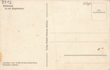 01809 Heidenau Sachsen Mueglitztalbruecke * um 1920