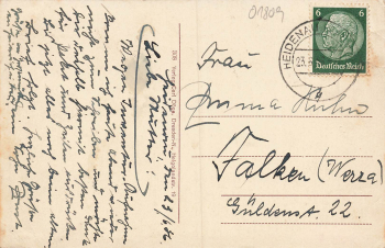 01809 Heidenau Sachsen Bismarck Strasse Kreuzstrasse Mittelstrasse o 1936