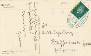 01809 Heidenau Sachsen Pestalozzischule o 1928