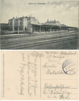 Herbesthal Belgien Bahnhof o 11.3.1917