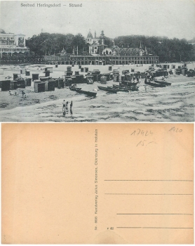 Seebad Heringsdorf beach chairs * around 1920