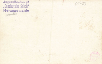 01723 Herzogswalde Wilsdruff Youth Hostel "Geschwister Scholl" Real photo around 1950