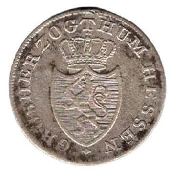 Hessen Groserzogthum 6 Kreuzer 1834 Ludwig II.