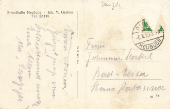 Heubude Danzig Strandhalle o 1930