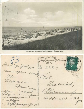 Insel Hiddensee Neuendorf Badestrand o 2.8.1930