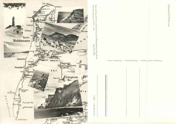 18565 Hiddensee multi-image map with map *1966 Hanich1501