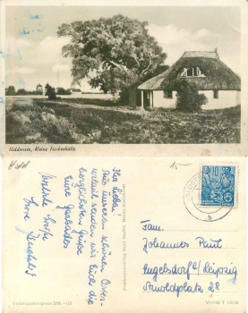 18565 Hiddensee Small fishing hut o 8.5.1960