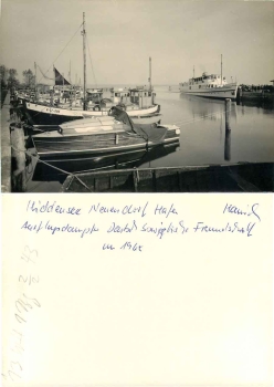 18565 Hiddensee Neuendorf Hafen Druckvorlage 1965