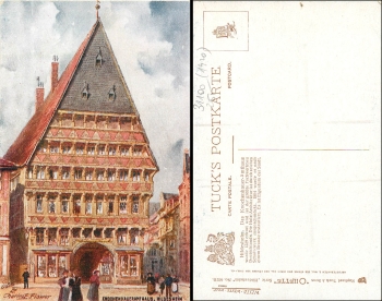 Hildesheim Tucks Oilette Charles E Flower Knochenhauser-Amtshaus *ca.1910