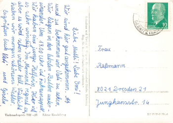 01855 Hinterhermsdorf Sächsische Schweiz Mehrbildkarte o 1965