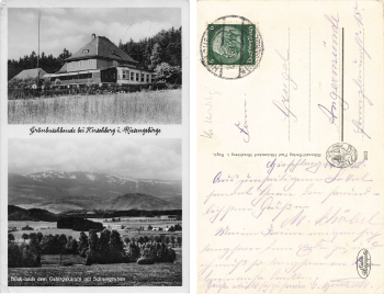 Hirschberg Giant Mountains Silesia Gruenbuschbaude Jelenia Gora o 1938