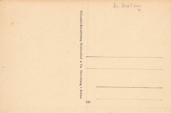 Hochstein Isergebirge Schlesien Künstlerkarte Wysoki Kamień * um 1910