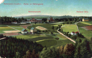 Hohenstein-Ernstthal  Bethlehemstift Gasthaus Heiterer Blick o 1911