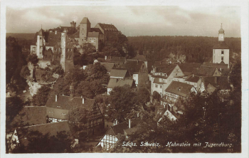 01848 Hohnstein Sächsische Schweiz Jugendburg * um 1930