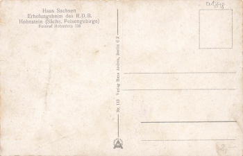 01848 Hohnstein Sächsische Schweiz Jugendburg * um 1930