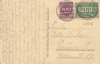 01848 Hohnstein Sächsische Schweiz Erholungsheim der unteren Postbeamten o 1923
