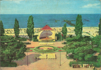 99786 Hohnsteinsche Forst-Senhienhof Landpoststempel auf AK Heringsdorf o 1965