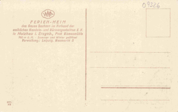 Holzhau Erzgebirge Ferienheim Gau Sachsen Verband der Handels und Büroangestelten * um 1940