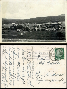 Ilbeshausen Hochwaldhausen Landpoststempel o 3.4.35