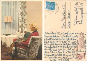 Indanthren Vorhänge Möbelbezüge Werbung 1940 o 8.6.1958