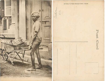 Indien Dhangar Straßenkehrer * ca. 1920