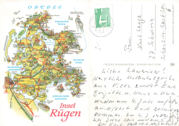 Island of Ruegen artist Alfred Hoppe A1/370/76 o ca.1971