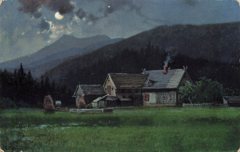 Isergebirge Ludwigsbaude Künstlerkarte Morgenstern Schlesien * um 1910