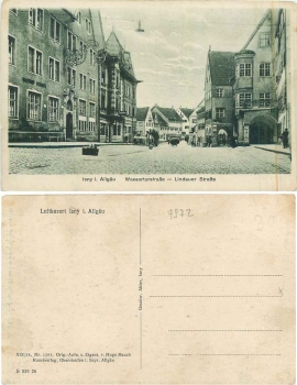 88316 Isny Allgaeu Wassertorstrasse Lindauer Strasse * ca. 1920