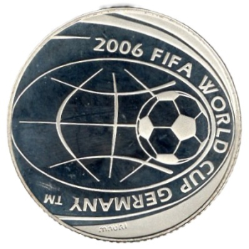Italien 5 Euro FIFA Fußball WM Deutschland 2006 Polierte Platte