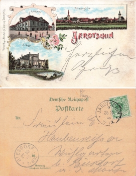Jarotschin Posen Litho Jarocin o 26.10.1898