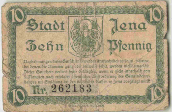 ena emergency money note, 1917