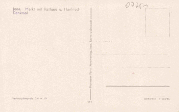 Jena Mark mit Rathaus * 1956