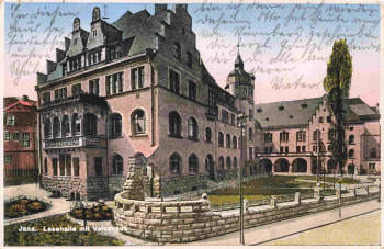 Jena  Lesehalle mit Volkshaus o 1927