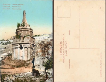 Jerusalem Absolom's tomb * approx. 1920