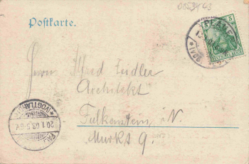 Jocketa Vogtland Ausblick auf Trieb o 1903