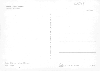 Jocketa Vogtland Gasthof Altjocketa * 1968